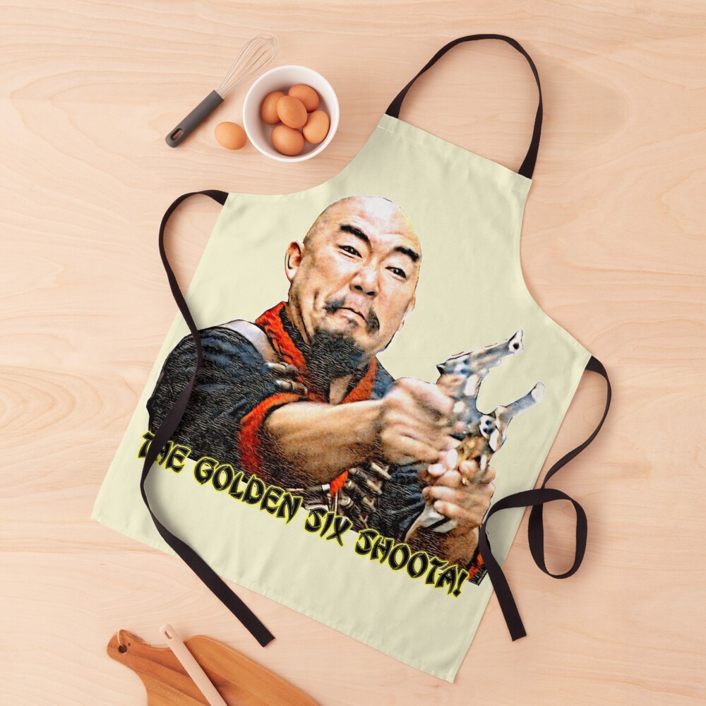 Golden 6 Shooter - Big Trouble in Little China Apron
